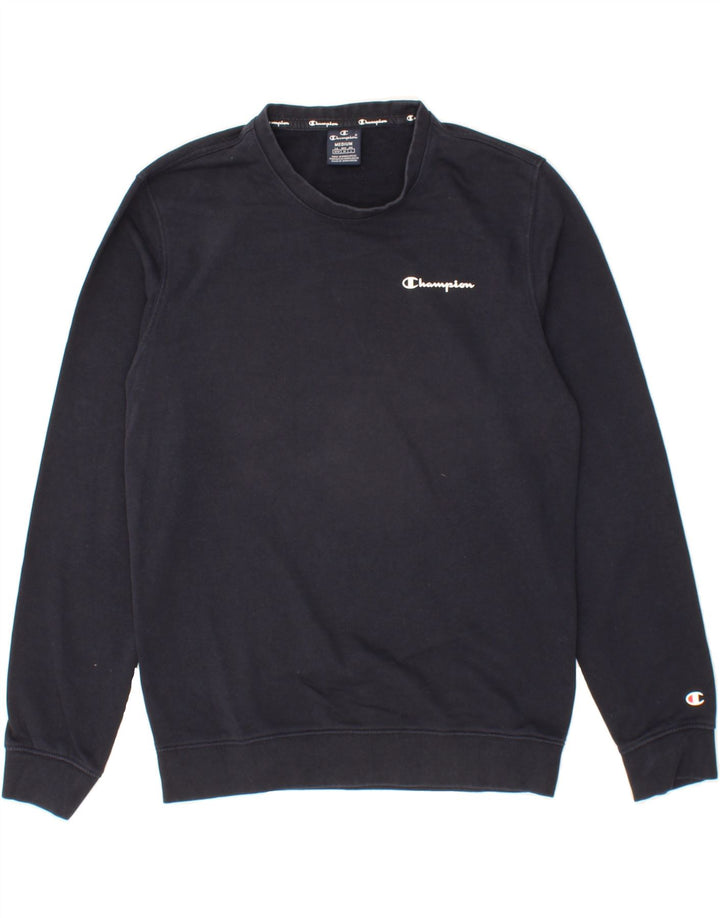 CHAMPION Felpa da uomo Maglione medio blu navy in cotone