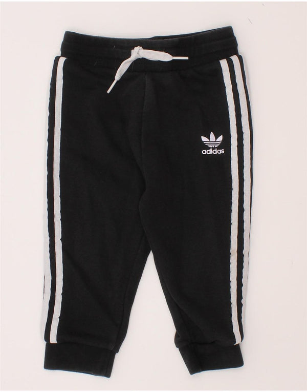Pantaloni da tuta da jogging Adidas da bambino 12-18 mesi in cotone nero
