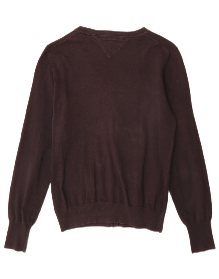 Maglione cardigan da donna Tommy Hilfiger classico in cotone nero medio