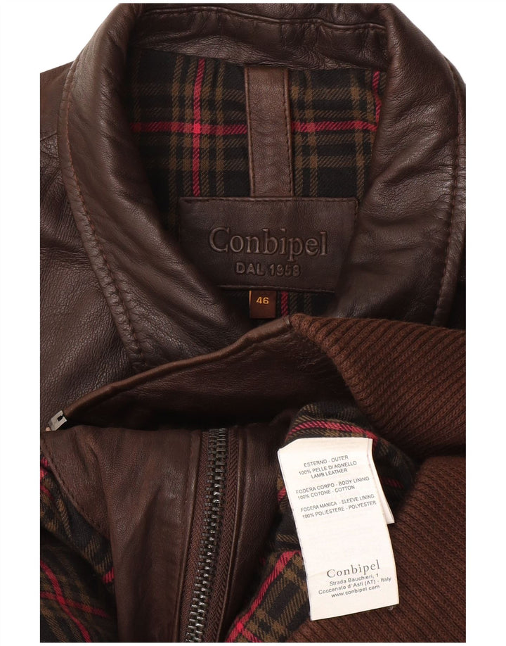 Giubbotto Pelle Uomo Conbipel IT 46 Small Pelle Marrone