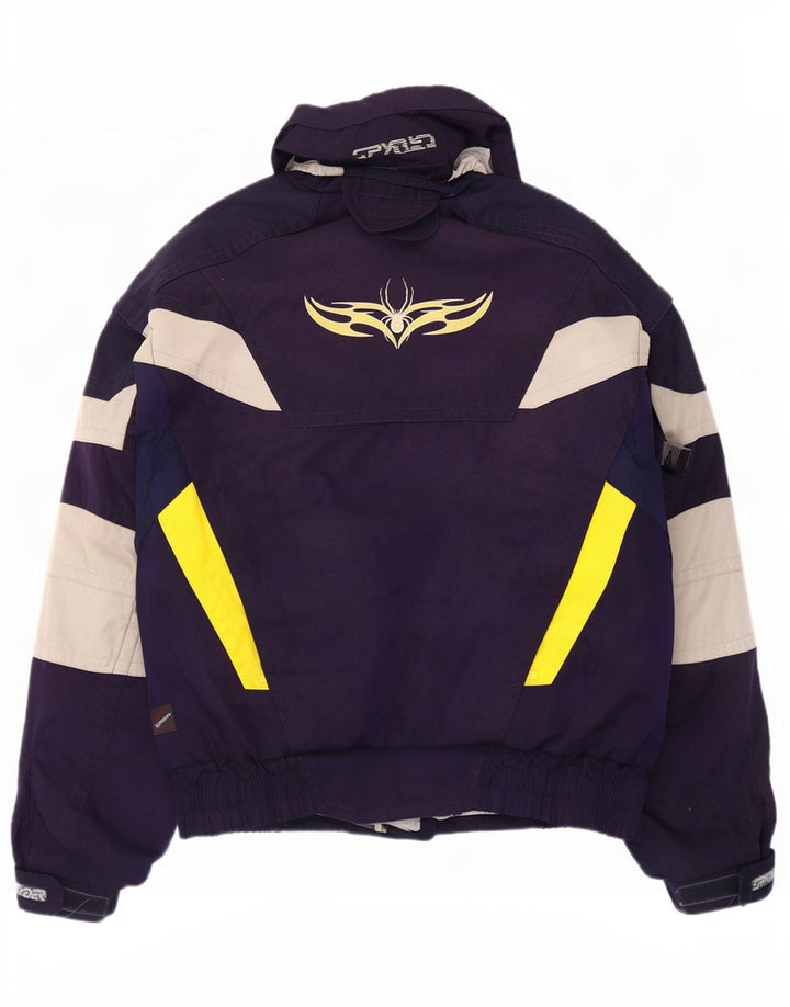 Giacca da sci grafica da uomo Spyder UK 42 XL Poliestere color block blu navy