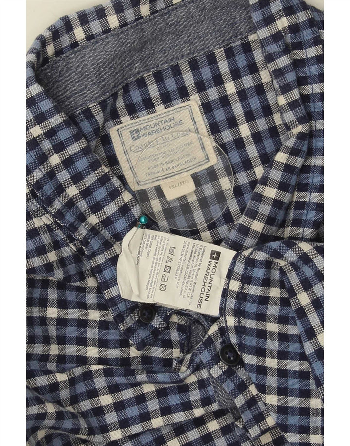 Camicia in flanella da uomo Mountain Warehouse 3XL cotone a quadretti blu navy