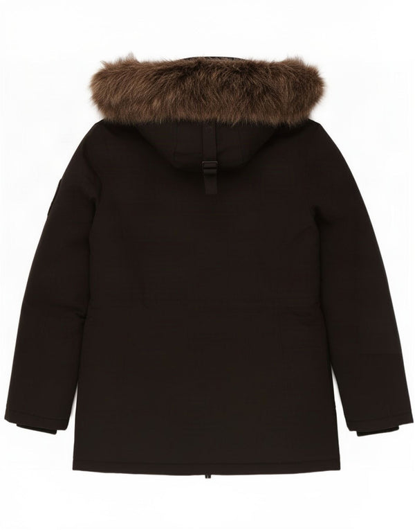 Parka imbottito oversize con cappuccio da donna Superdry UK 8 Small Nero