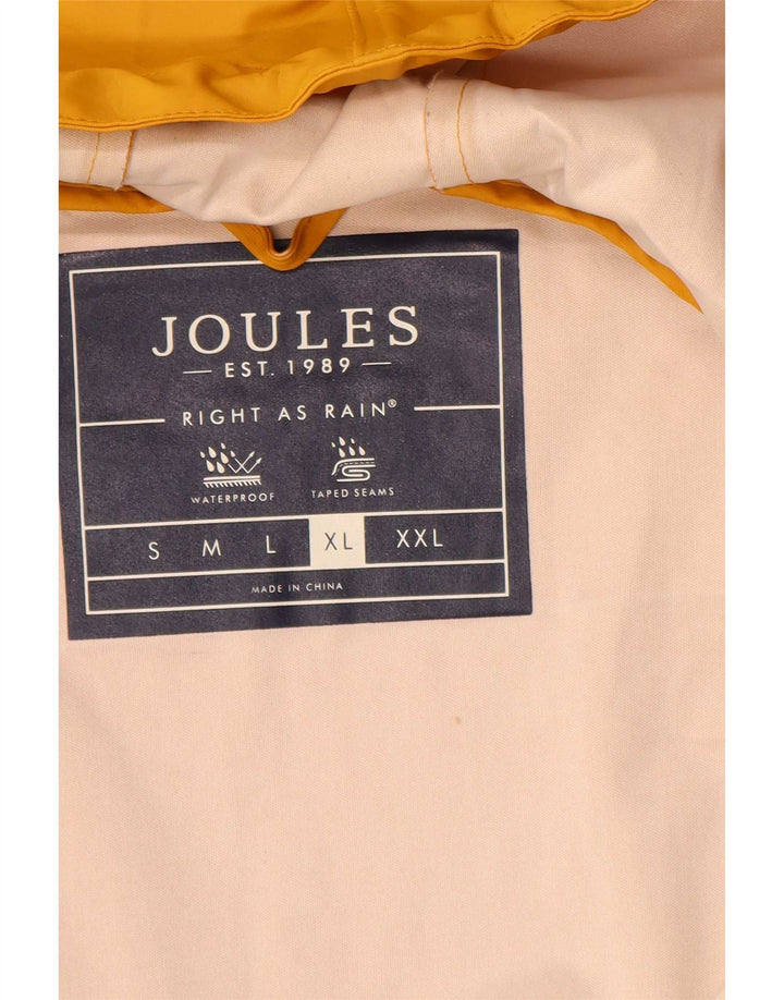 Giacca antipioggia da uomo con cappuccio Joules UK 42 XL gialla