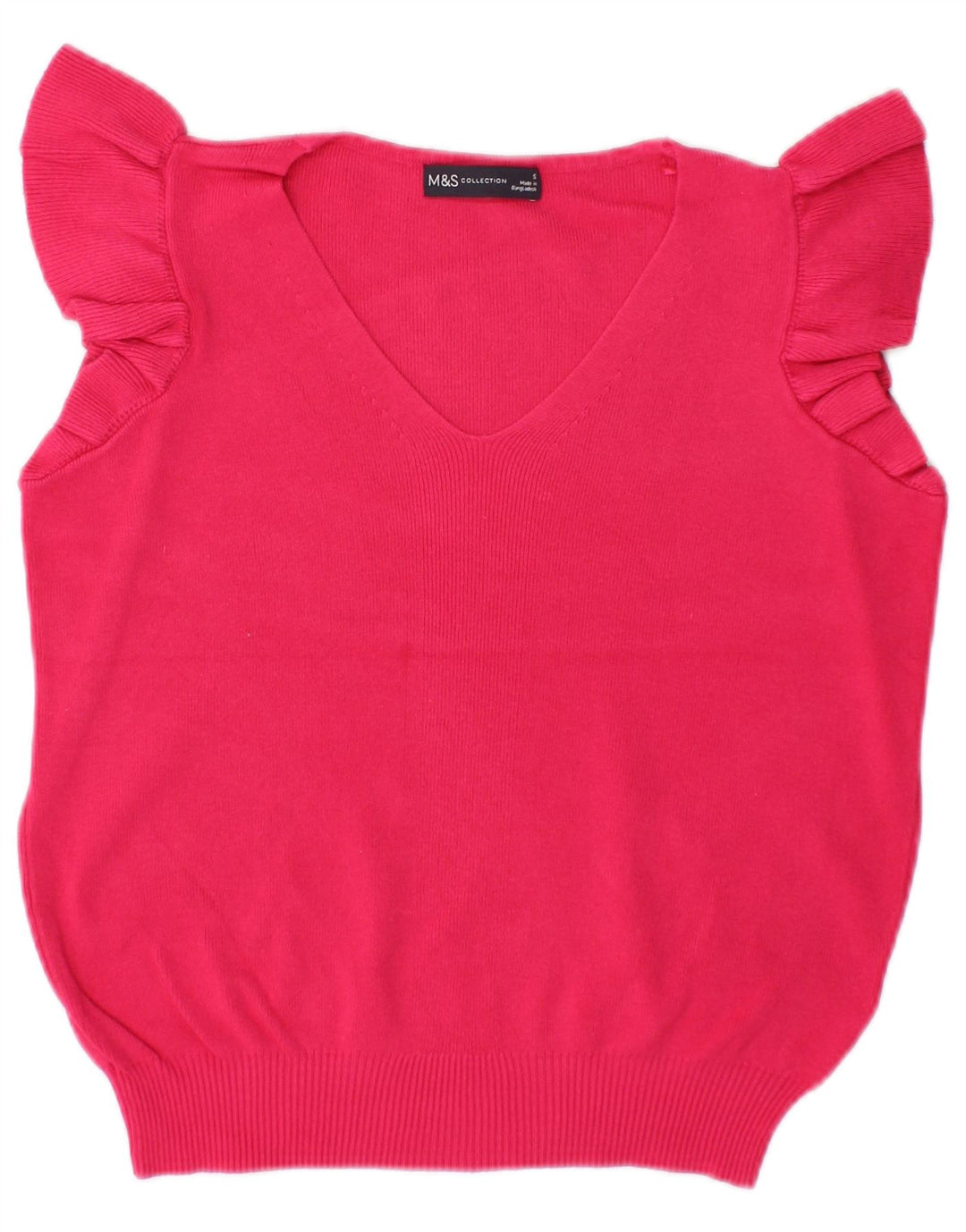 Canotta corta da donna Marks & Spencer oversize UK 10 piccola rosa