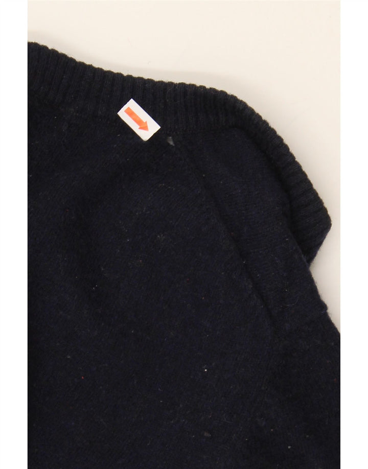 SERGIO TACCHINI Womens V-Neck Jumper Sweater UK 16 Large Navy Blue Vintage Sergio Tacchini and Second-Hand Sergio Tacchini from Messina Hembry 