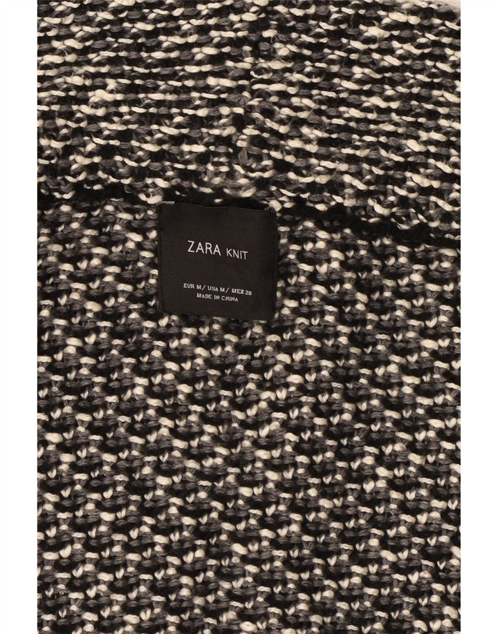 Maglione cardigan oversize da donna Zara UK 14 Grigio medio screziato