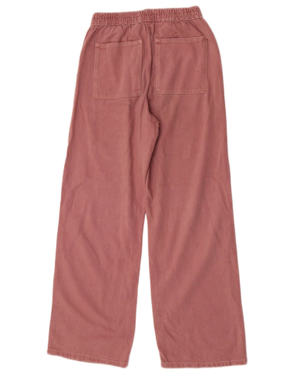 Pantaloni chino a gamba larga per ragazze Zara 13-14 anni W26 L28 cotone rosa
