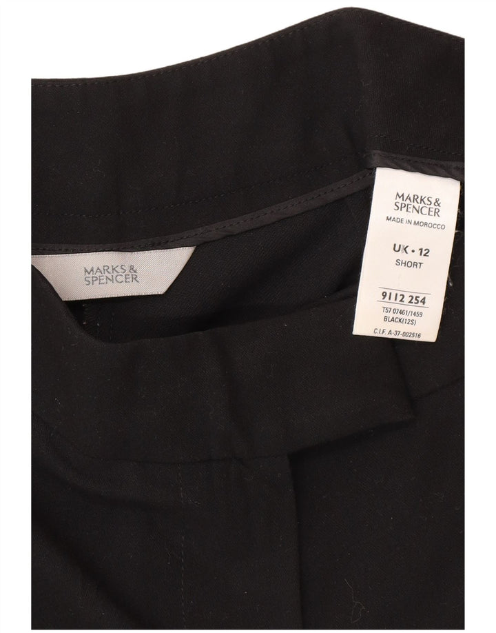 Pantaloni casual Bootcut da donna Marks & Spencer UK 12 Medio W30 L29 Nero