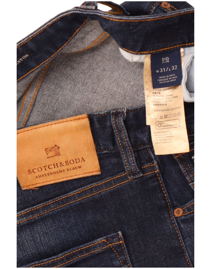 SCOTCH & SODA Jeans slim da uomo Ralston W31 L32 cotone blu navy