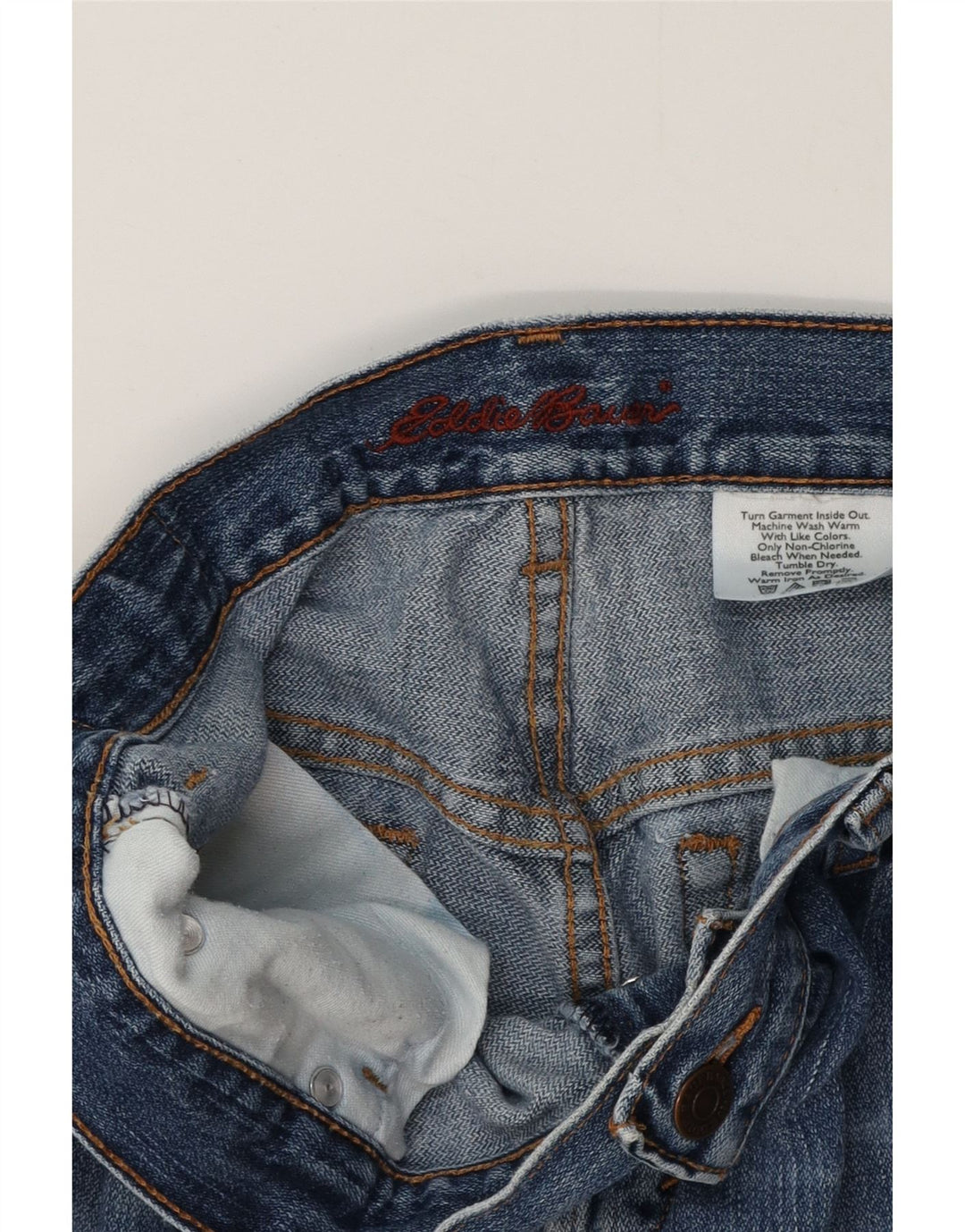 Jeans dritti da donna EDDIE BAUER W28 L29 Blu