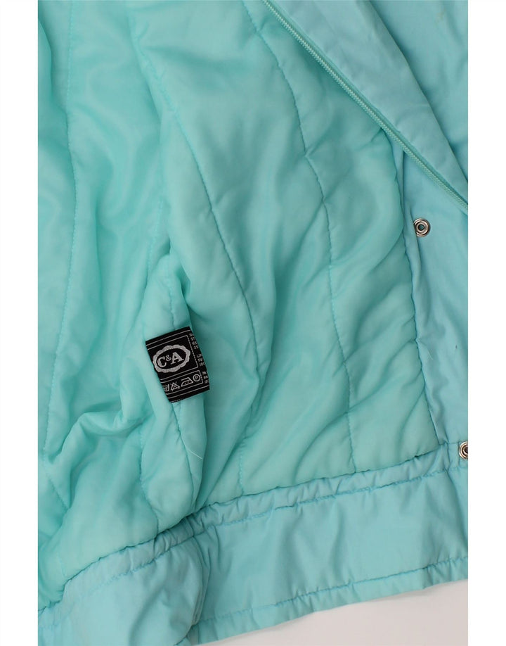 C&A Womens Padded Jacket UK 18 XL Turquoise Polyester Vintage C&A and Second-Hand C&A from Messina Hembry 