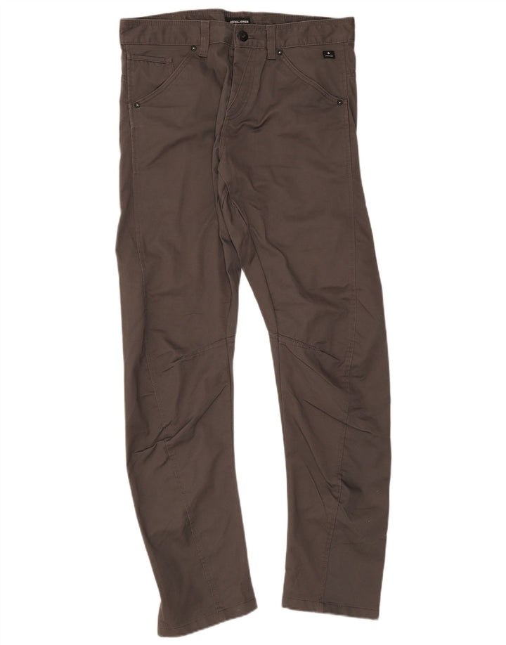 Pantaloni casual da uomo Banana Jack & Jones W32 L34 poliestere grigio