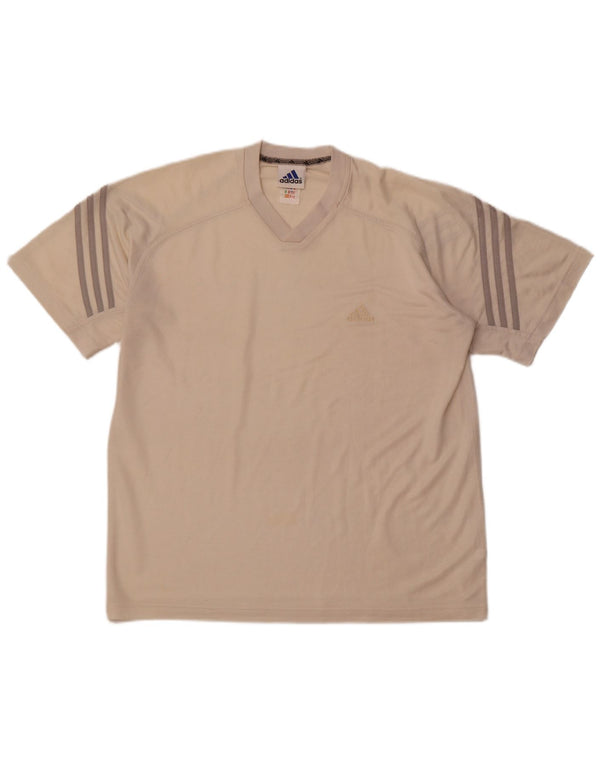 T-shirt da uomo ADIDAS Top UK 42/44 Large Beige Poliestere