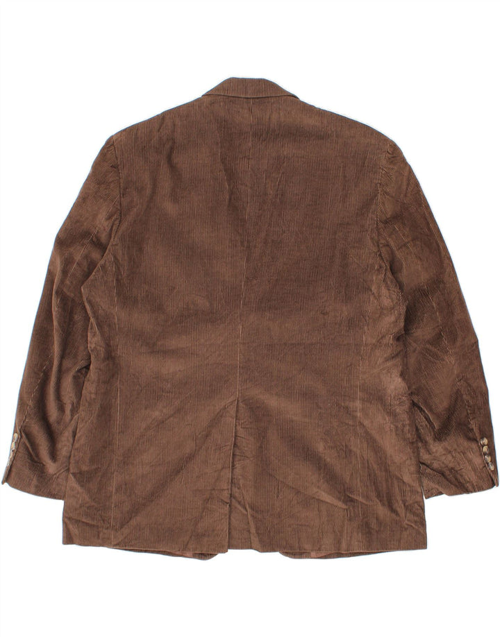 DOCKERS Giacca blazer da uomo in velluto a coste US 48 4XL Cotone marrone
