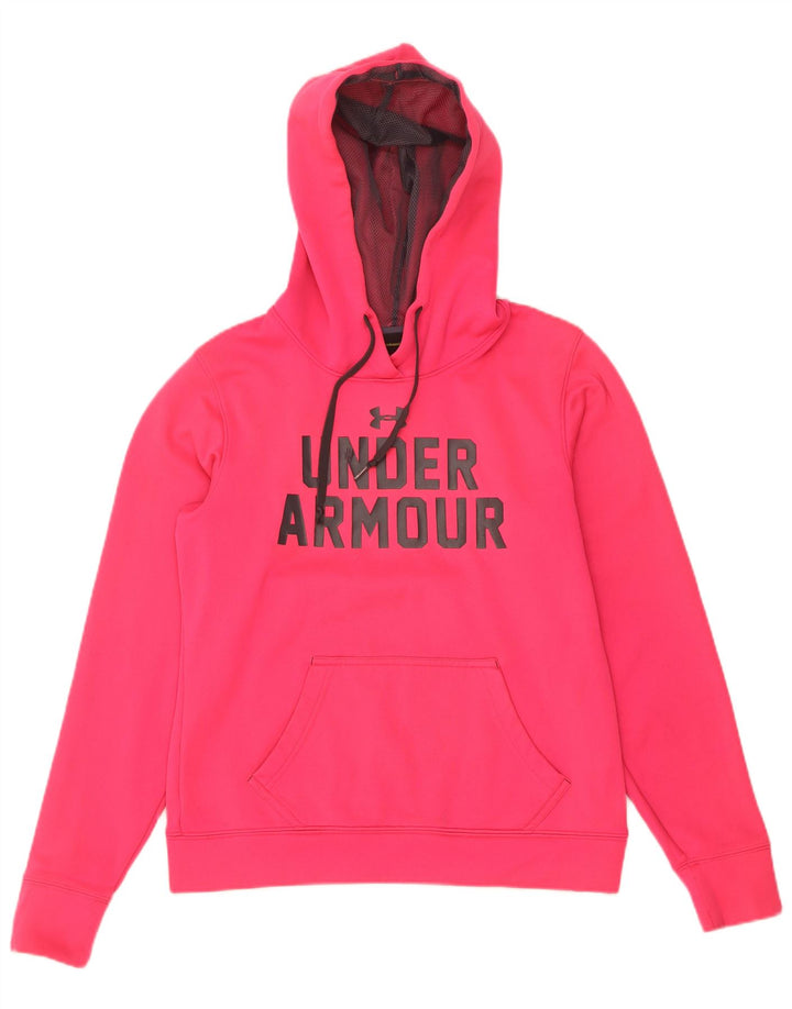 Felpa con cappuccio grafica da donna Under Armour UK 10 Small Rosa Poliestere