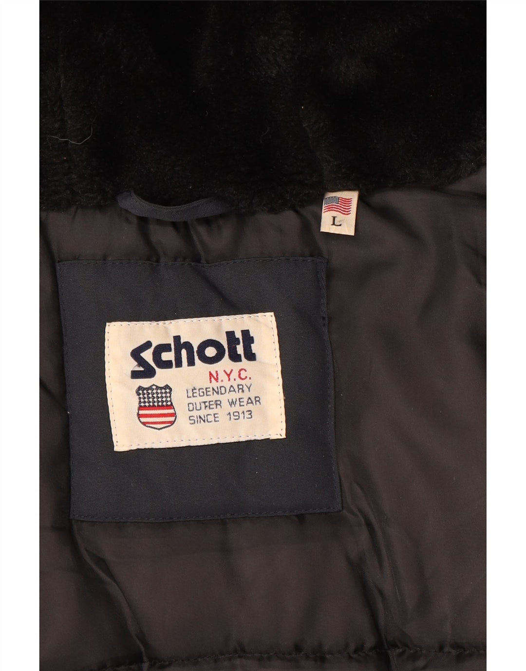 Borsone da uomo con cappuccio Schott UK 40 Large Blu Navy