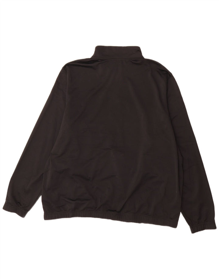 Felpa Nike Uomo con zip e collo maglione 3XL poliestere nero