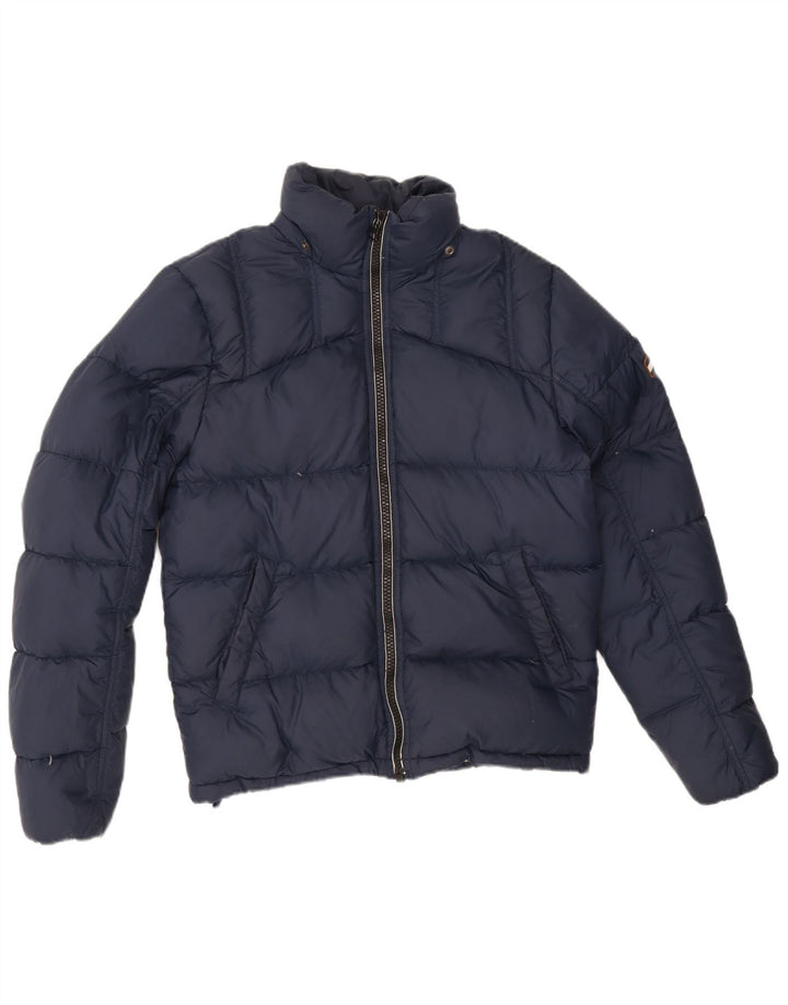 Giacca imbottita da uomo Tommy Hilfiger UK 36 Small Poliestere blu navy