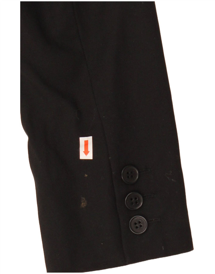 Giacca blazer da donna a 1 bottone REISS UK 8 piccola in lana nera