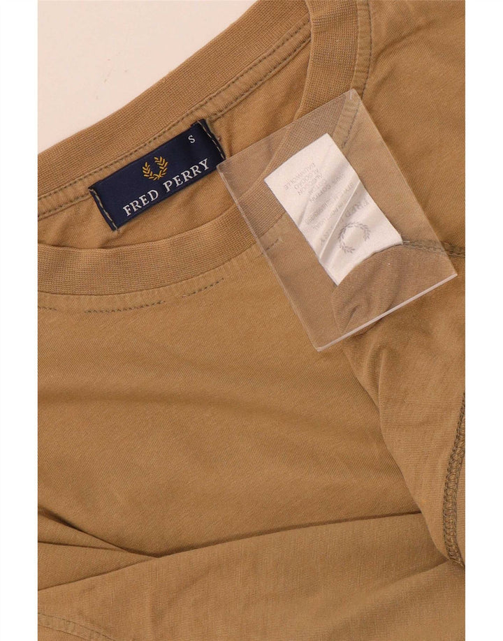 T-shirt da uomo Fred Perry Top piccola in cotone beige
