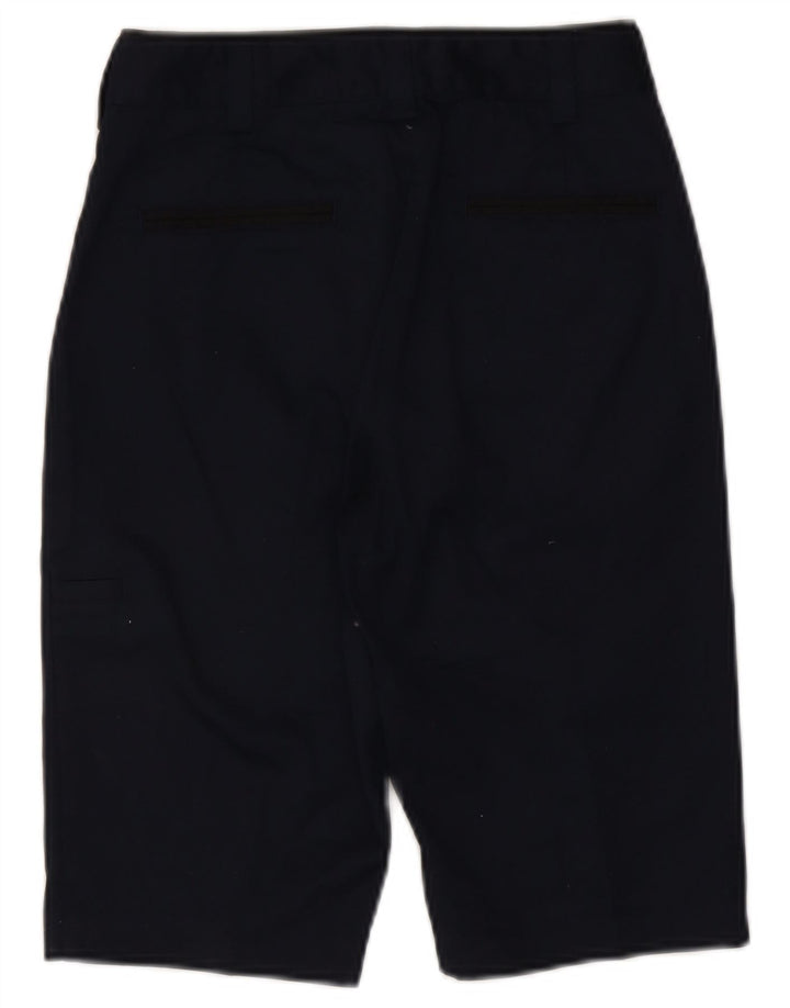 Bermuda da donna Marks & Spencer UK 6 XS W26 poliestere blu navy