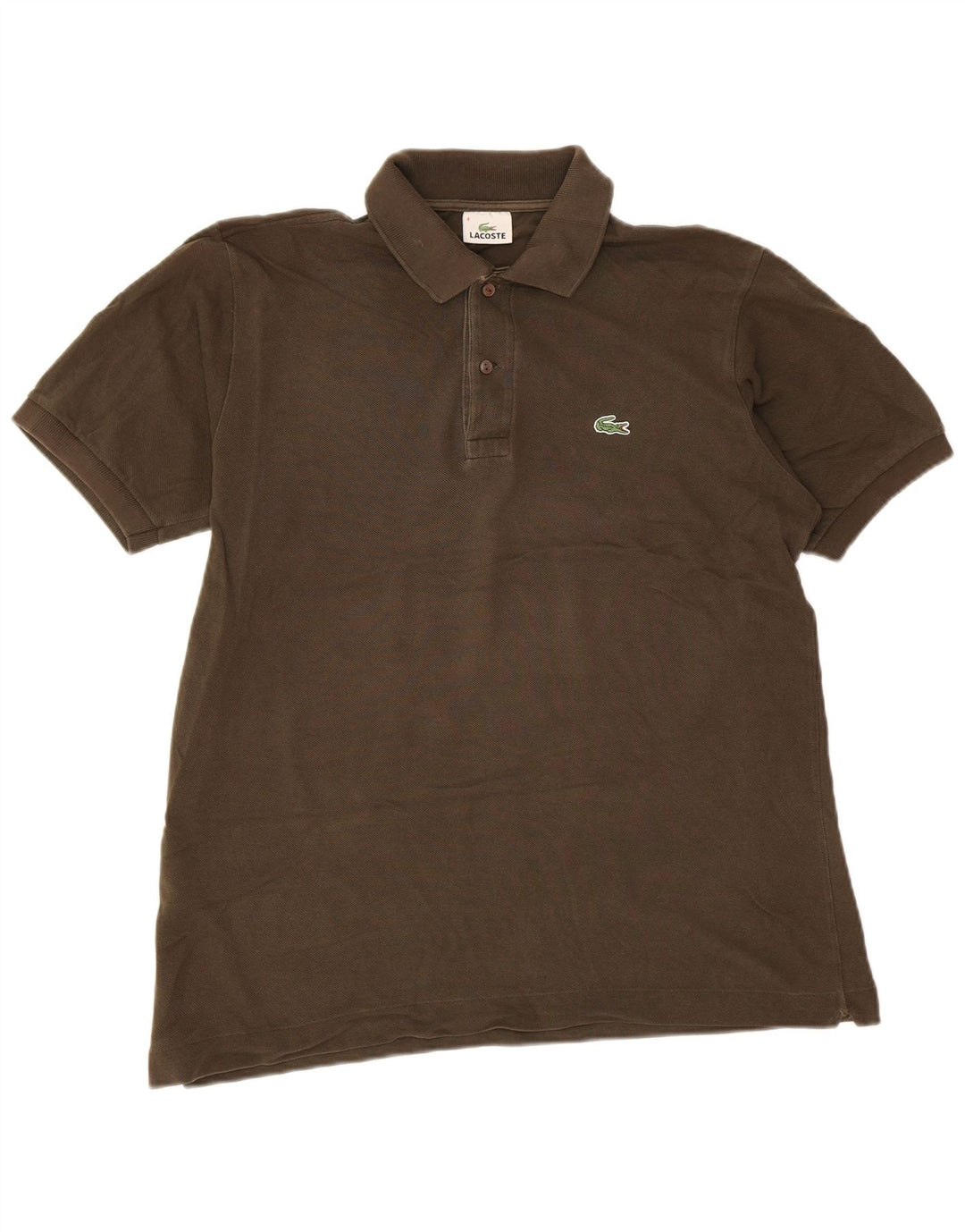 Polo da uomo Lacoste taglia 4 media cotone kaki