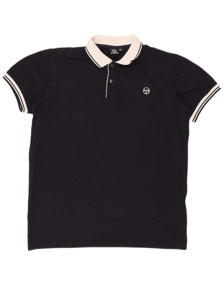 SERGIO TACCHINI Polo Uomo XL Blu Navy Cotone