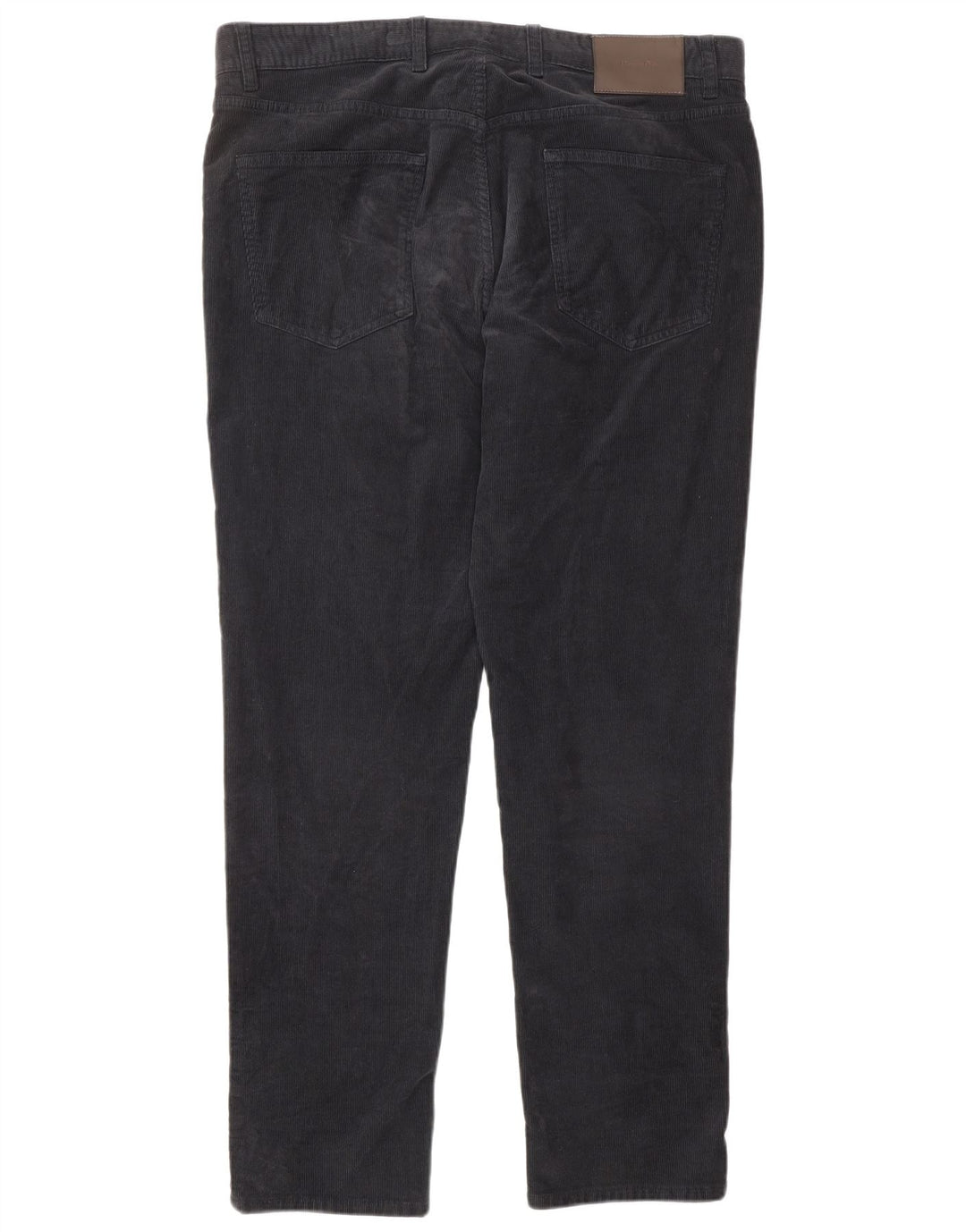 MASSIMO DUTTI Pantaloni dritti da uomo in velluto a coste EU 44 Large W36 L30 Nero