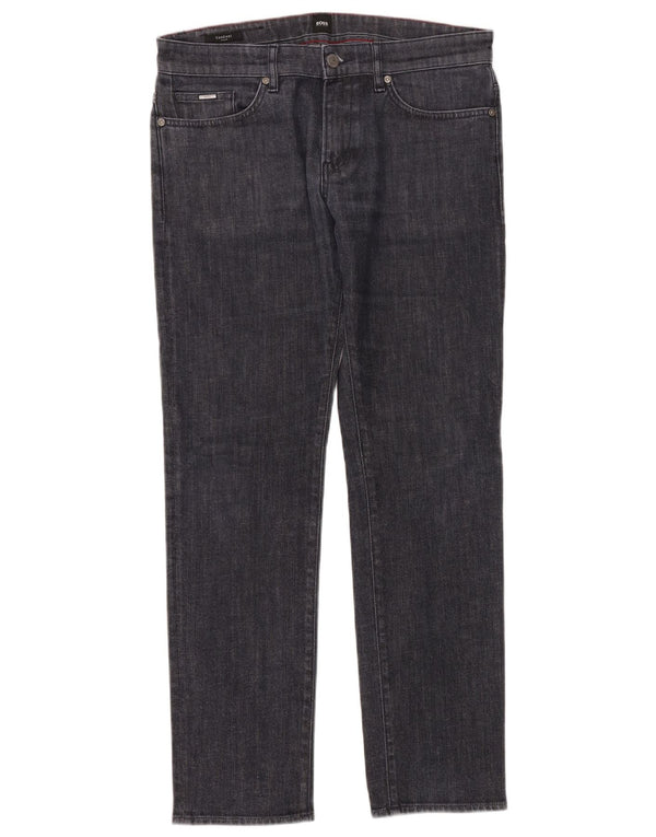 Jeans slim da uomo HUGO BOSS Candiani W32 L32 cotone blu navy