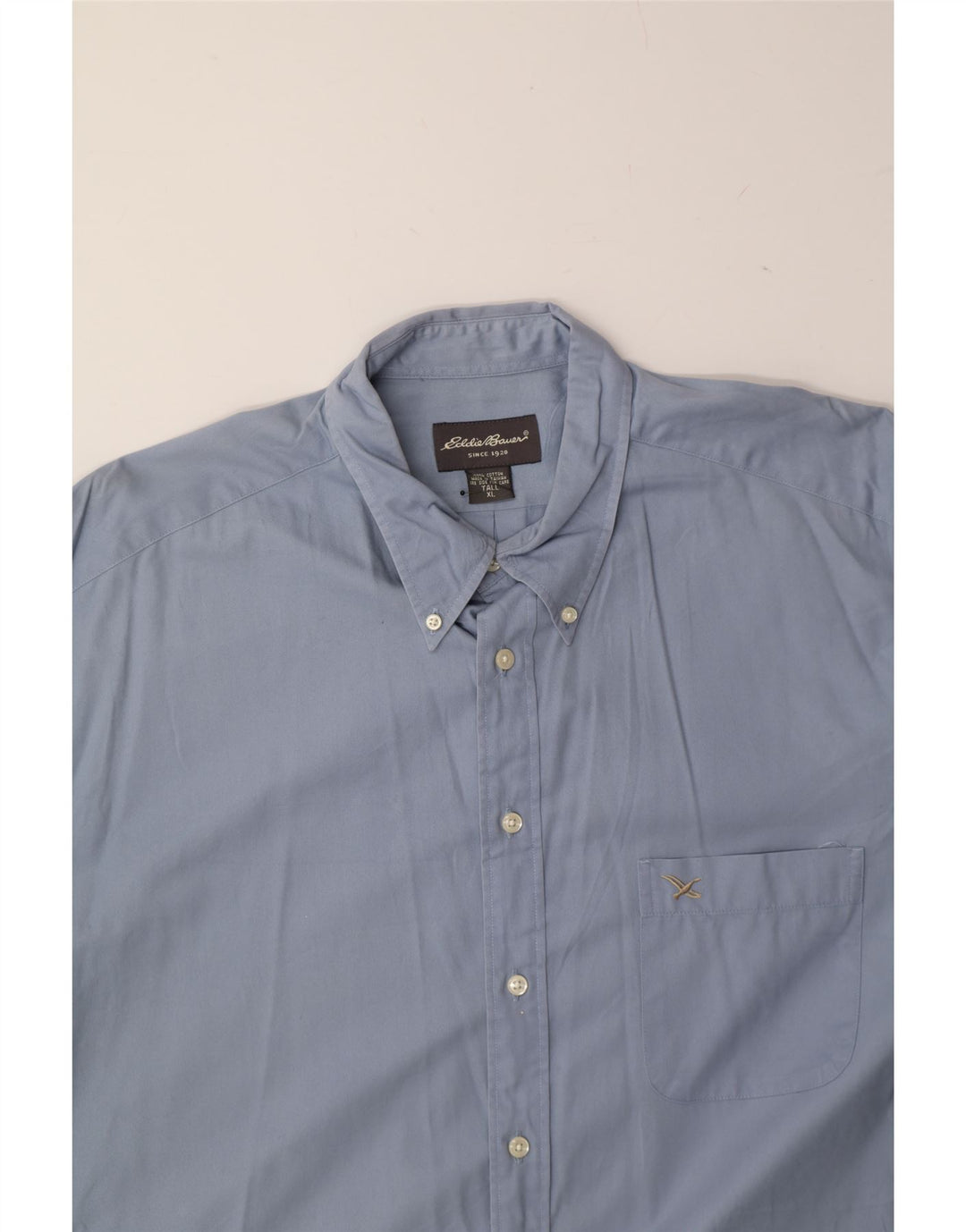 EDDIE BAUER Mens Shirt XL Blue Cotton Vintage Eddie Bauer and Second-Hand Eddie Bauer from Messina Hembry 
