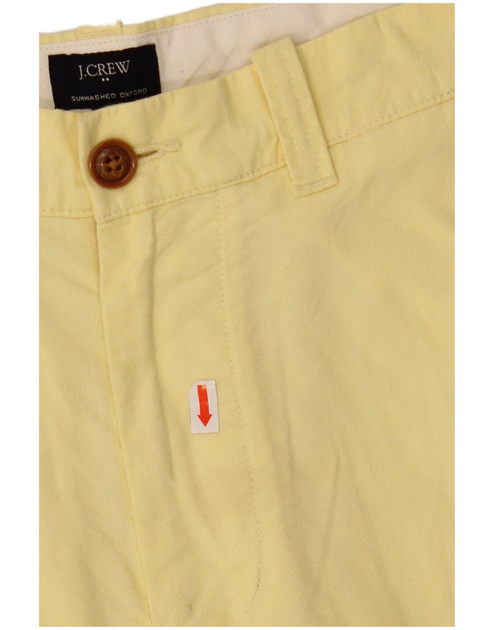 Pantaloncini chino da uomo J. CREW W30 cotone giallo medio