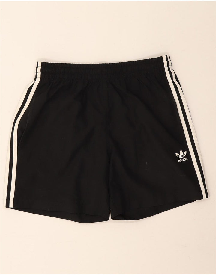 Pantaloncini sportivi da uomo Adidas medi neri in poliestere