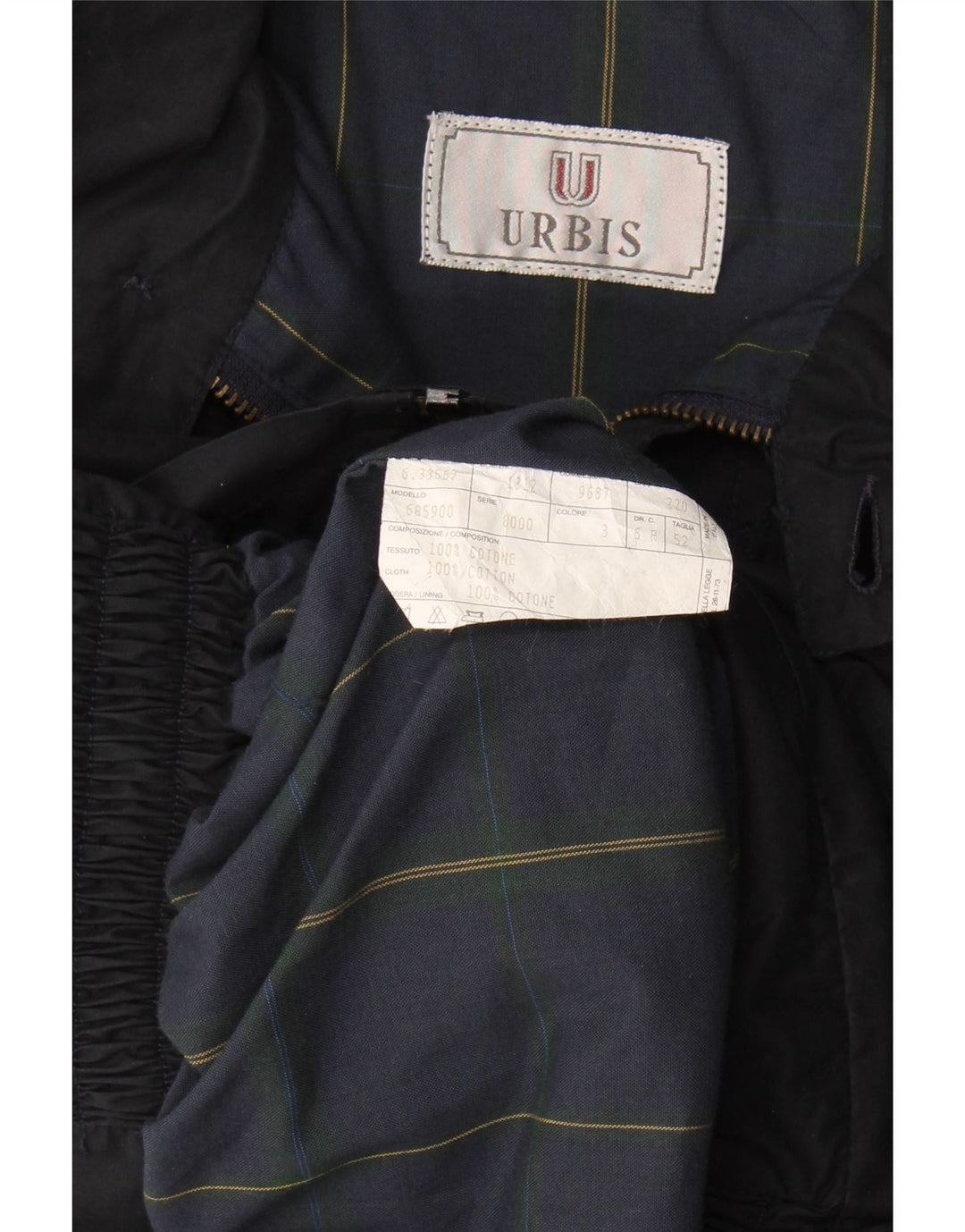 Giubbotto Bomber Uomo Urbis IT 52 XL Blu Navy Cotone