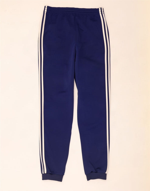 Pantaloni da tuta da uomo Adidas Joggers UK 38/40 Poliestere blu medio