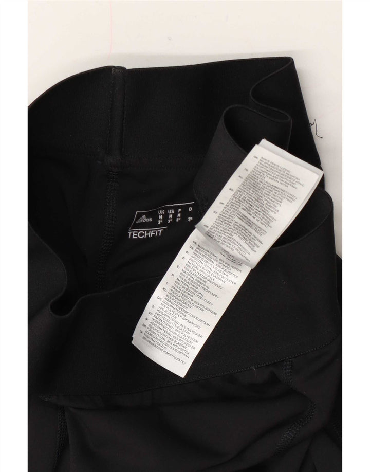 Pantaloncini sportivi grafici da donna Adidas UK 12 medio poliestere nero