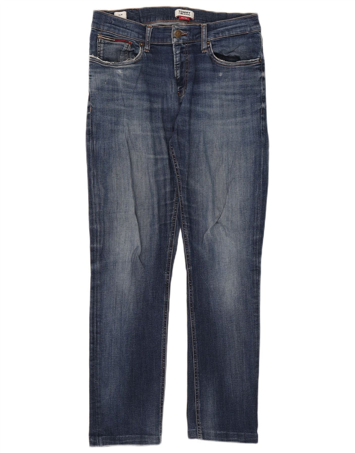 Jeans slim da uomo Tommy Hilfiger W32 L29 Blu