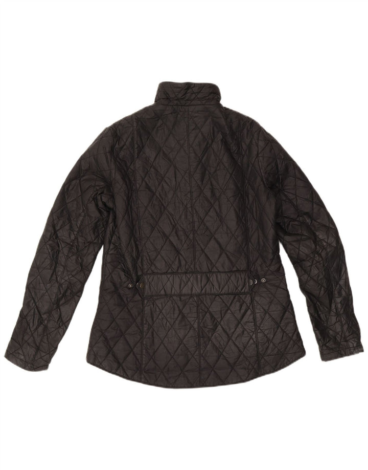 Giacca trapuntata da donna Barbour UK 12 media nera in poliammide