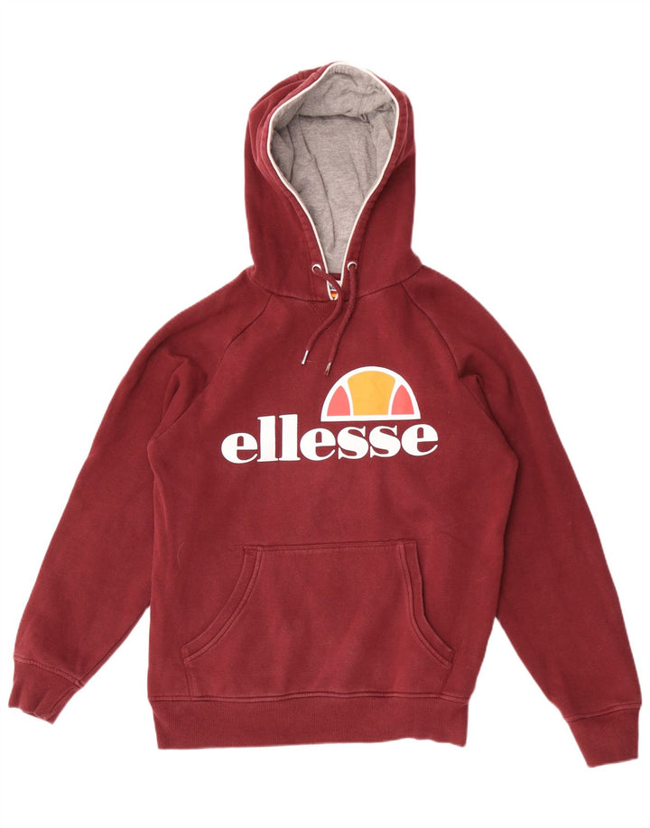Felpa con cappuccio grafica da uomo Ellesse, cotone marrone medio medio