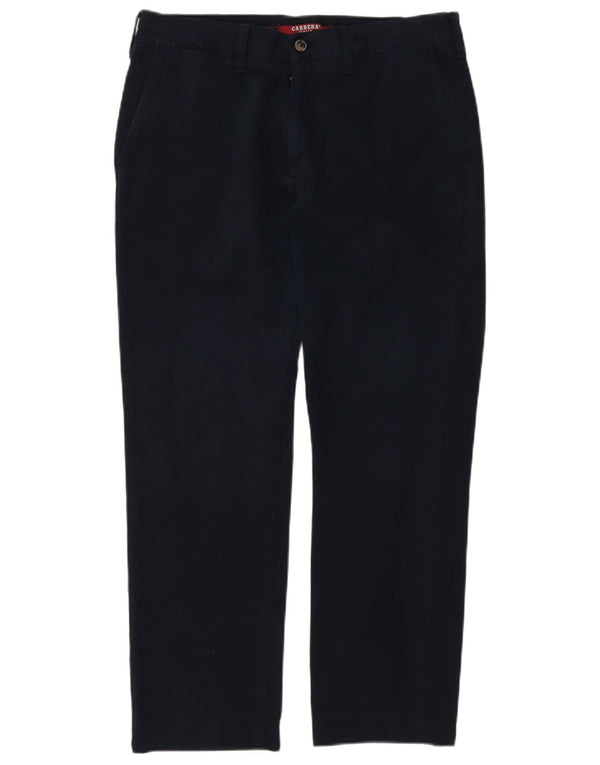Pantaloni chino dritti da uomo Carrera IT 48 medio W33 L29 cotone blu navy
