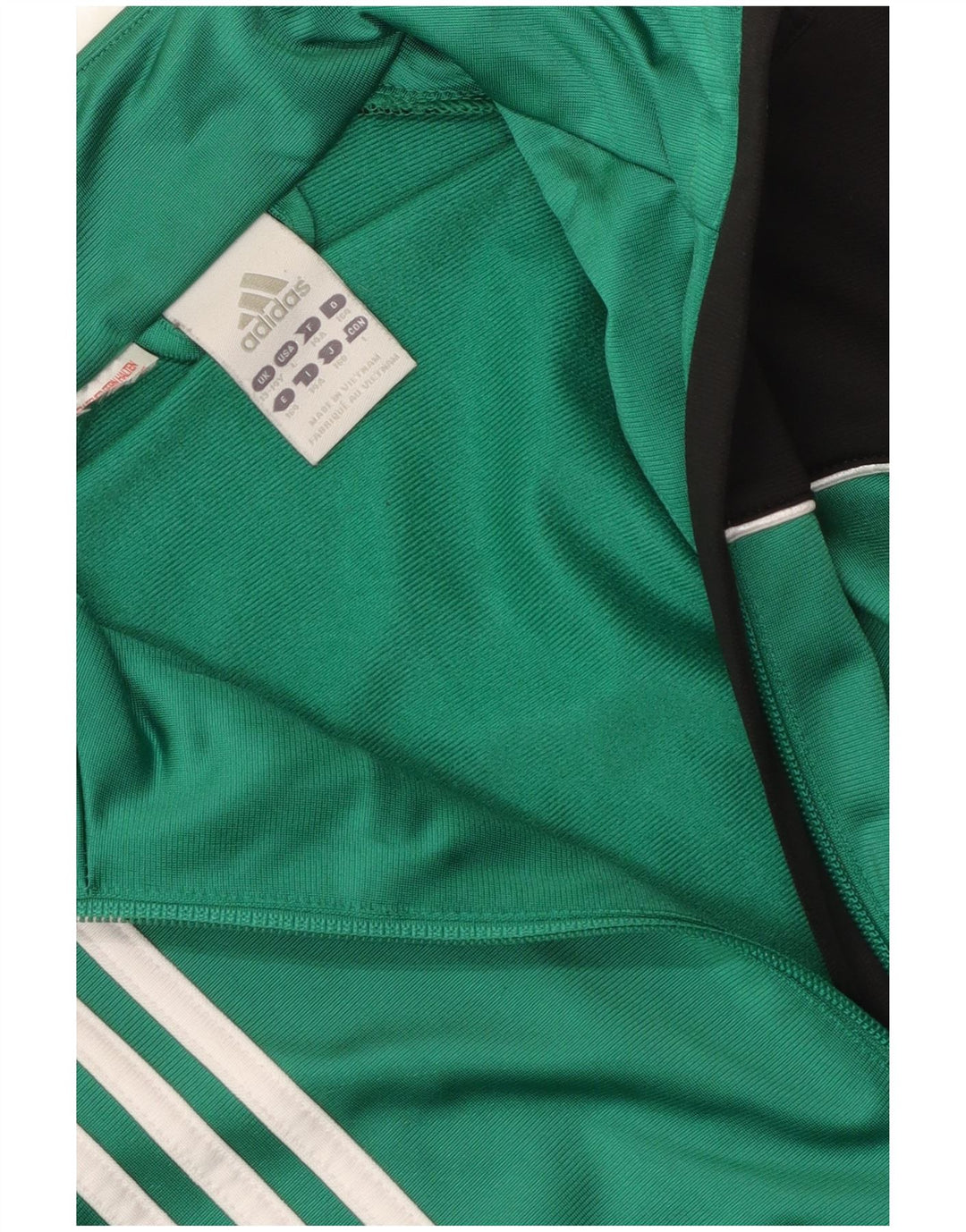 Giacca da tuta da ragazzo Adidas 13-14 anni color block verde