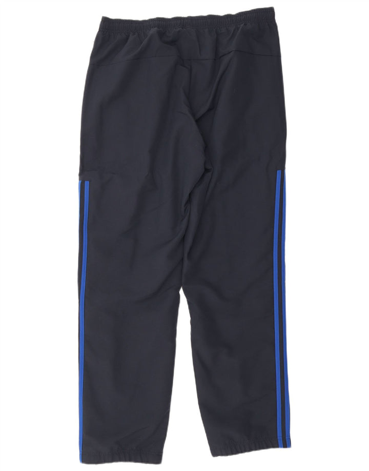 Pantaloni da tuta da uomo Adidas Large in poliestere blu navy