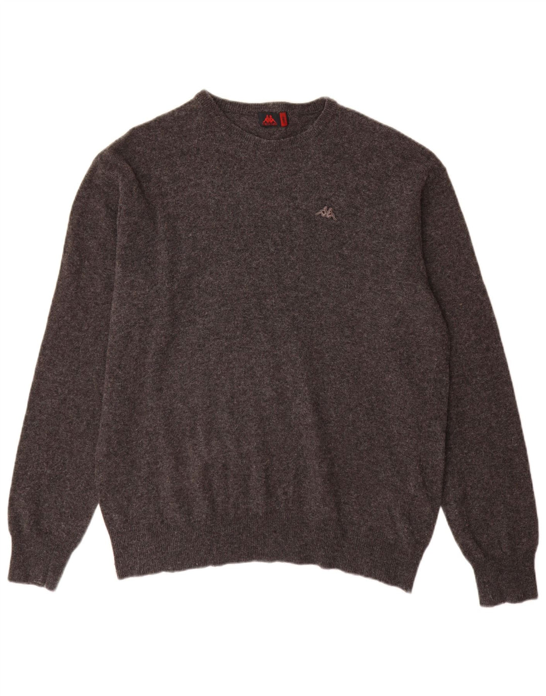 Maglione Kappa Uomo Girocollo Maglione Large Grigio Lana