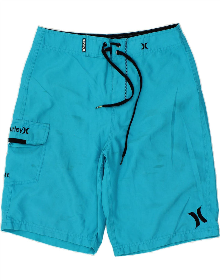 HURLEY Mens Swimming Shorts Small Blue Vintage Hurley and Second-Hand Hurley from Messina Hembry 