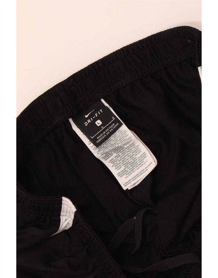 Pantaloni da tuta Nike Dri Fit da uomo, grandi, in poliestere color block nero