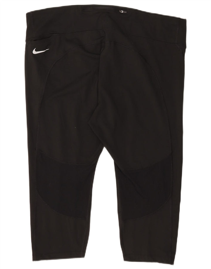 Leggings Nike Dri Fit Capri da donna UK 22 3XL poliestere nero