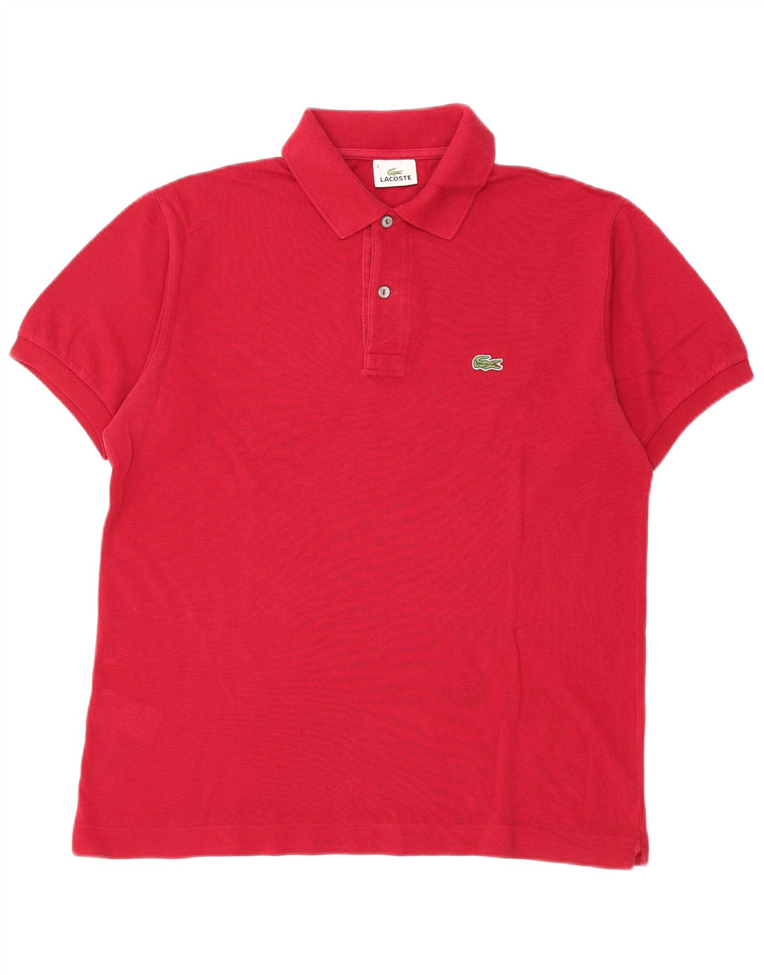 Polo da uomo Lacoste taglia 4 media in cotone rosso
