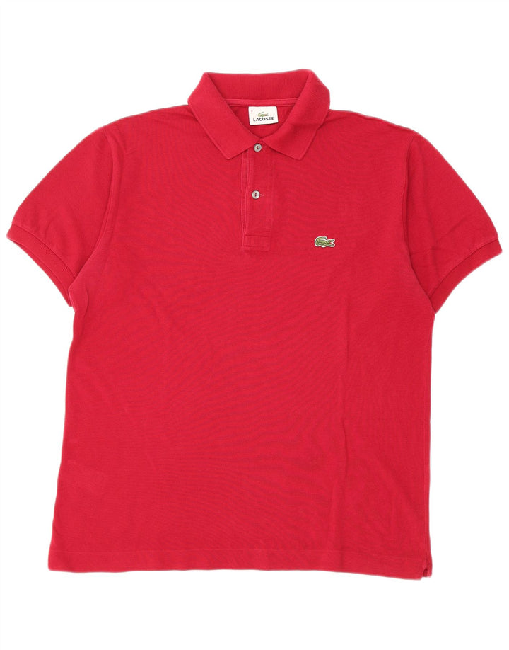 Polo da uomo Lacoste taglia 4 media in cotone rosso