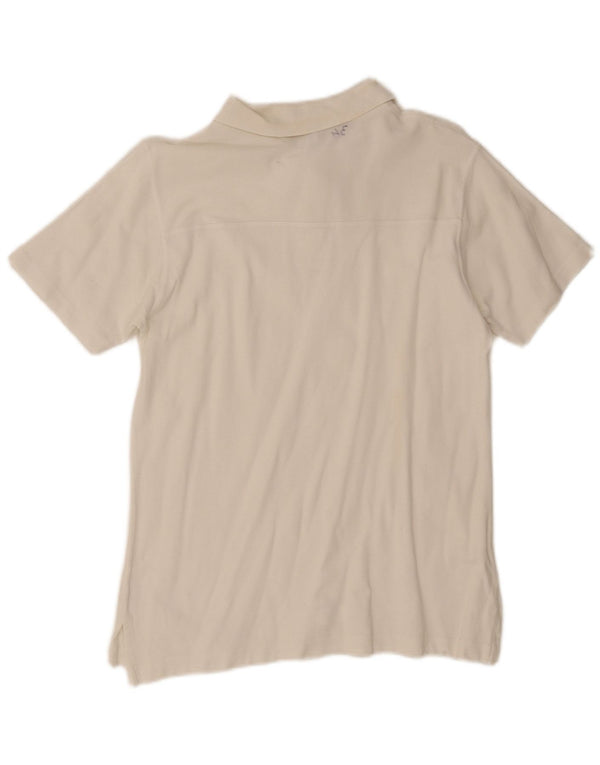 Polo da uomo Moschino in cotone bianco medio