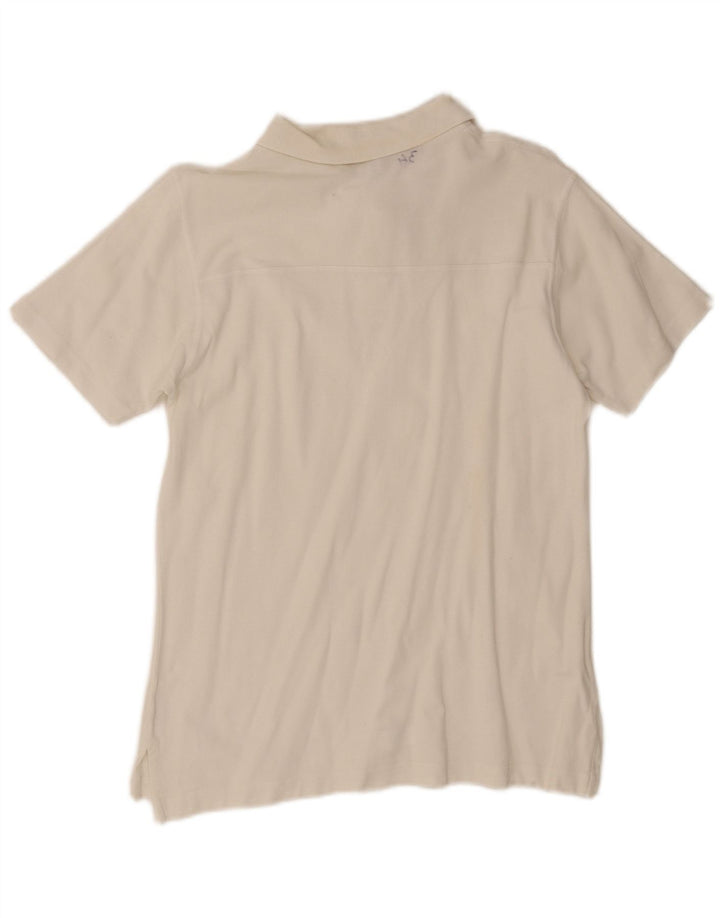 Polo da uomo Moschino in cotone bianco medio